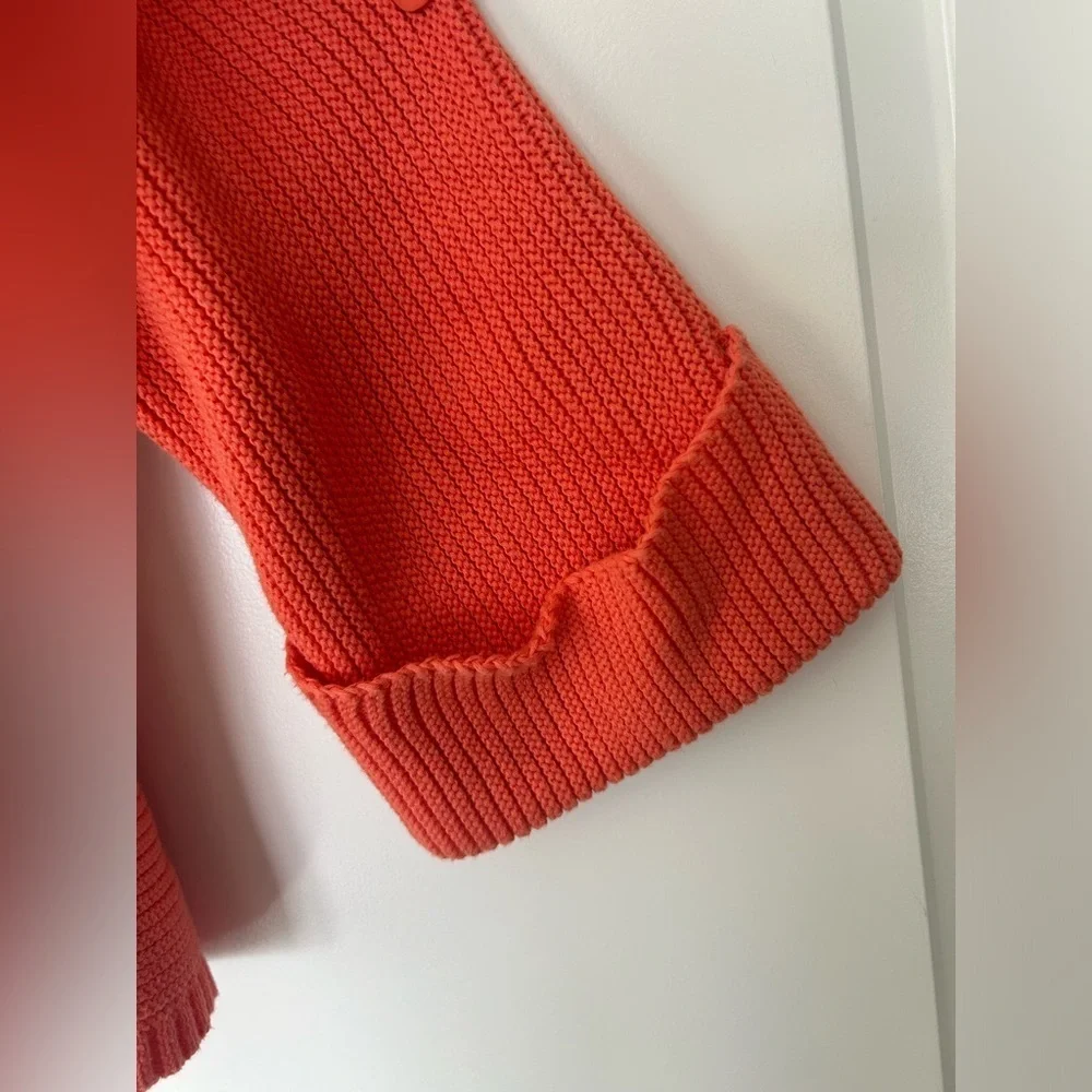 EUC Free People La Brea V-Neck Sweater Orange Size XS